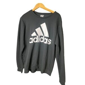 Adidas Womens Essentials Logo Sweatshirt Black Size Large